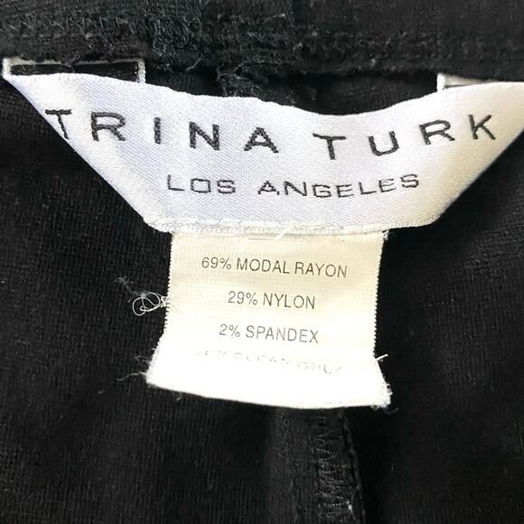 EUC TRINA TURK Basic Black Pull On Legging / Stretch Pants Full Length Size S - Picture 5 of 8